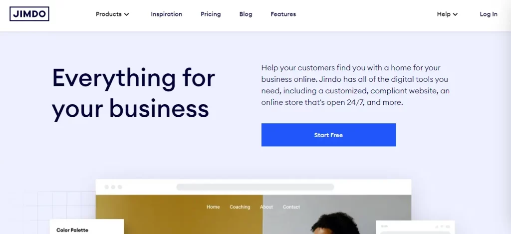 Jimdo - no-code website builder