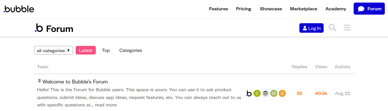 Bubble Forum - NoCode Forum