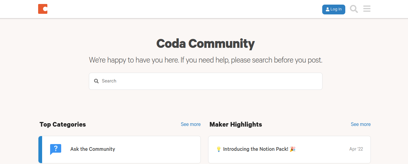 Coda Maker Community - NoCode Community