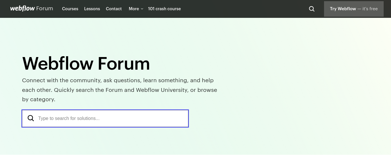 Webflow Forum - NoCode Forum