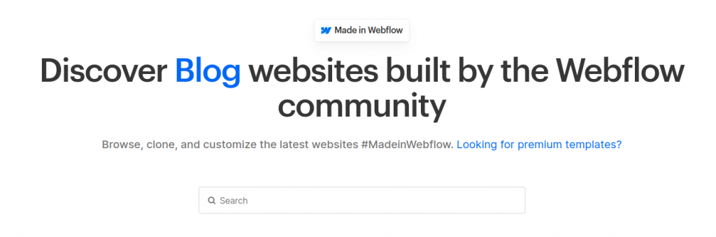 webflow - No-Code Blogging Platform