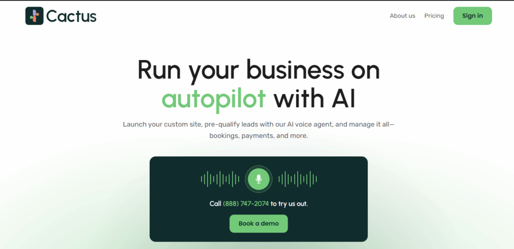 Cactus – AI Business Assistant for Solopreneurs
