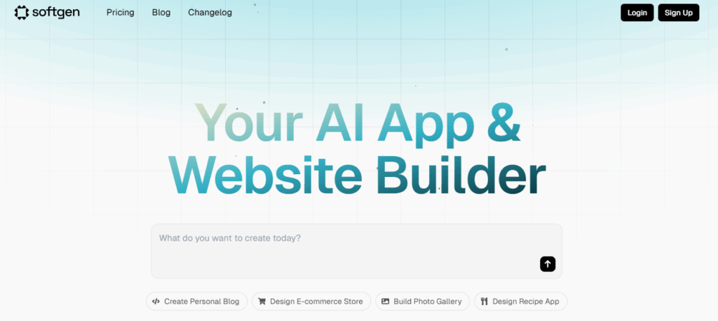 Softgen Alternative - AI Web App Builder