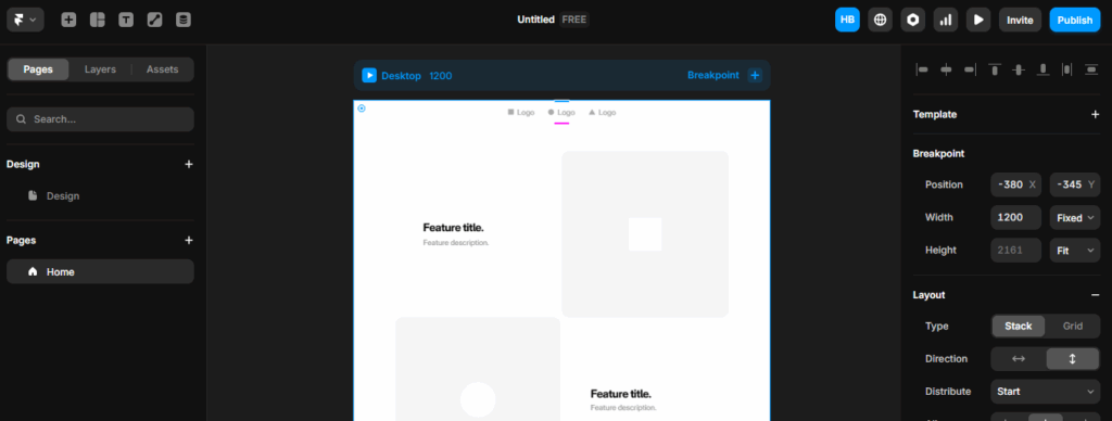 Framer AI Dashboard