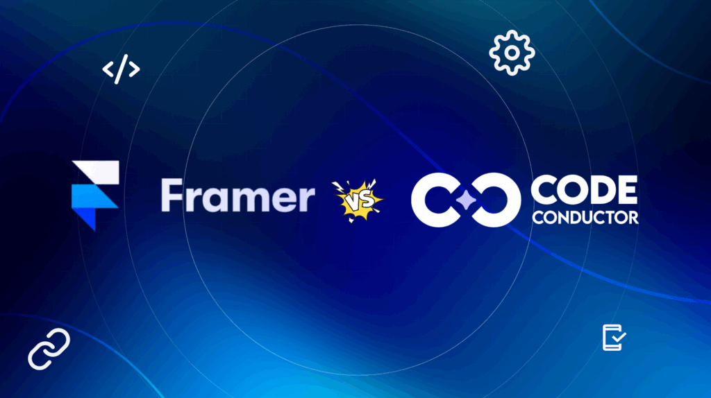Framer AI vs CodeConductor - Supabase Alternative