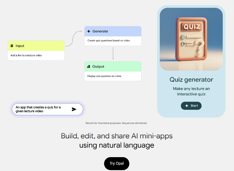 Try Opal - Google Opal